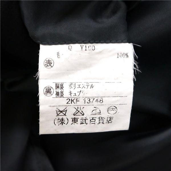 TOBU DORMEUIL 2つボタン シングルスーツ BB7 XL ブラック シャドーストライプ ツータック ゆったり 春秋冬 88565-874984 6ND106 | ブランド登録なし | 03