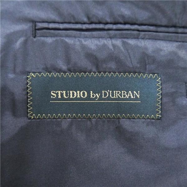 STUDIO by D'URBAN ダーバン GUABELLO 2つボタン シングルスーツ BB4 M ダークネイビー チェック 春秋冬 4009400254-38 6NE002 | D'URBAN | 04