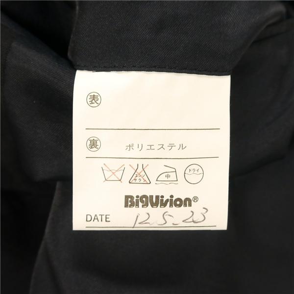 Big Vision 2つボタン シングルスーツ 袖口3つボタン AB5 M ダークグレー 暗灰色 ストライプ ツータック 春夏 209267 6NE016 | ブランド登録なし | 03