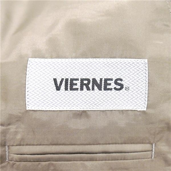 美品 VIERENS 2パンツ 2つボタン シングルスーツ 袖口3つボタン AB4 M ベージュ系 ストライプ ワンタック 春夏 871028-03 6NE018 | ブランド登録なし | 04