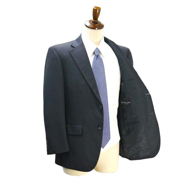 HARDY AMIES 2つボタン シングルスーツ 袖口3つボタン AB3 S ダークグレー 暗灰色 ツータック 春秋冬 499201-1178-21-43 6NE025 | ブランド登録なし | 01