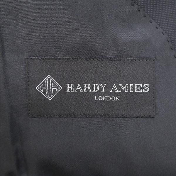 HARDY AMIES 2つボタン シングルスーツ 袖口3つボタン AB3 S ダークグレー 暗灰色 ツータック 春秋冬 499201-1178-21-43 6NE025 | ブランド登録なし | 04