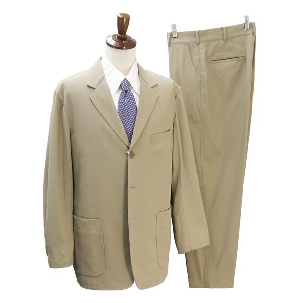 UNIQLO ユニクロ 3つボタン シングルスーツ A5 M ベージュ 薄茶色 ノータック 春夏 311-447338 6NE037 | ブランド登録なし
