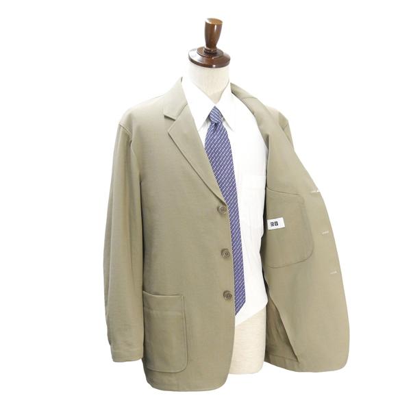 UNIQLO ユニクロ 3つボタン シングルスーツ A5 M ベージュ 薄茶色 ノータック 春夏 311-447338 6NE037 | ブランド登録なし | 01