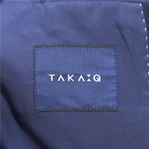 タカキュー 2つボタン シングルスーツ 袖口3つボタン A4 S ダークネイビー 濃紺色 ノータック 春秋冬 28135520 6NE059 | ブランド登録なし | 04
