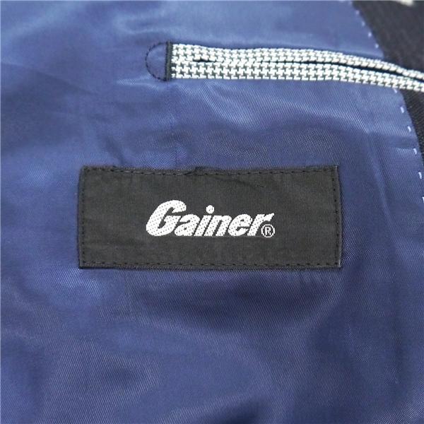 Gainer 3ピース 段返り 3つボタン シングルスーツ AB8 XL ダークグレー 暗灰色 ストライプ ノータック 春秋冬 A615506 6NE060 | ブランド登録なし | 04