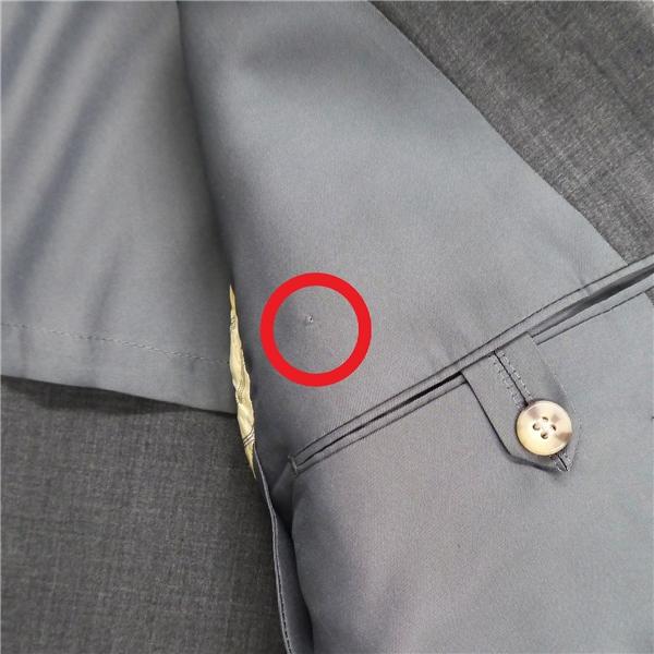 アクアスキュータム 2つボタン シングルスーツ 袖口4つボタン AB4 M ダークグレー 暗灰色 ツータック 春夏 8315-1621 6NE064 | Aquascutum | 09
