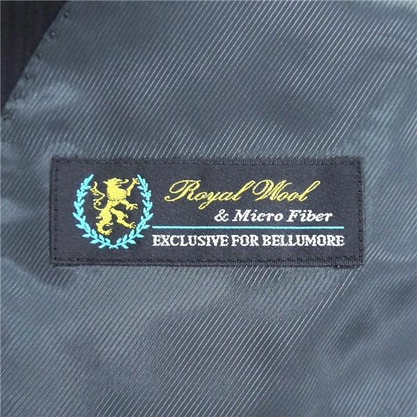 BELLUMORE 2つボタン シングルスーツ AB4 M ダークグレー 暗灰色 シャドーストライプ ツータック 春秋冬 G1121210-1 6NF026 | BELLUMORE | 05