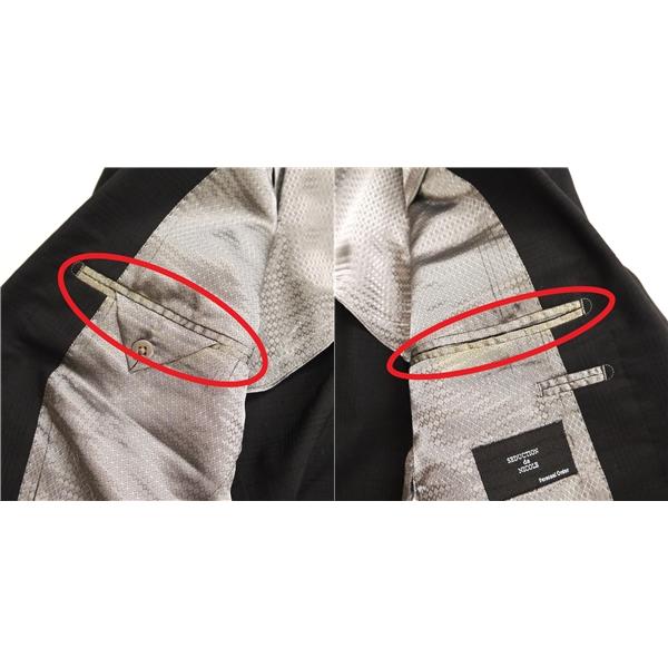SEDUCTION de NICOLE 3ピース 2つボタン シングルスーツ Y8 XL ダークグレー チェック ノータック 本切羽 春秋冬 1726 6NF042 | ブランド登録なし | 06
