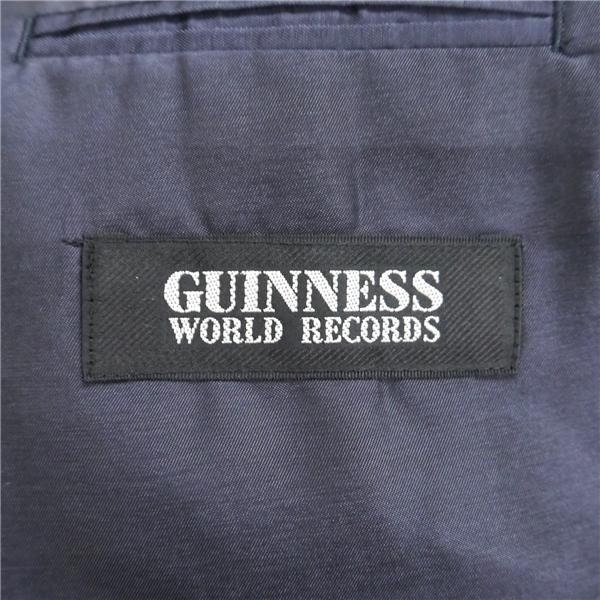 GUINNESS WORLD RECORD 3つボタン シングルスーツ 袖口4つボタン AB7 L ダークネイビー 濃紺色 ツータック 春秋冬 180540 6NF066 | ブランド登録なし | 04
