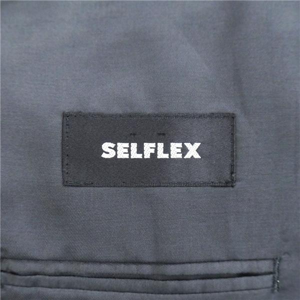 SELFLEX 3ピース 2つボタン シングルスーツ 袖口4つボタン BB5 L ダークグレー ツータック ゆったり 春秋冬 0813466 6NF075 | ブランド登録なし | 04