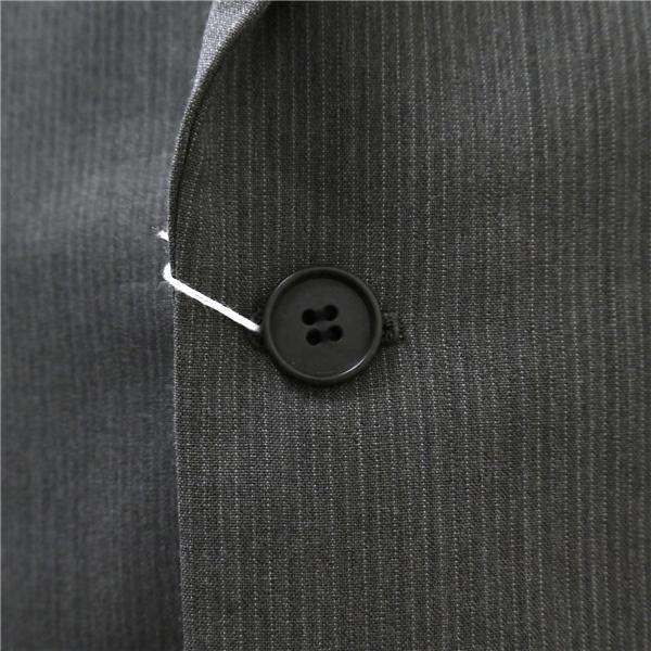 PERFAVORE HOMME 2つボタン シングルスーツ 袖口3つボタン AB5 M グレー ストライプ ツータック 春秋 合物 216417B-47 6NF100 | ブランド登録なし | 02