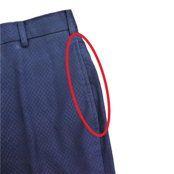 Measure Made ISETAN MEN’S 2つボタン シングルスーツ A3 S ダークネイビー チェック ノータック 春秋冬 88611-401318 6NF106 | ブランド登録なし | 06