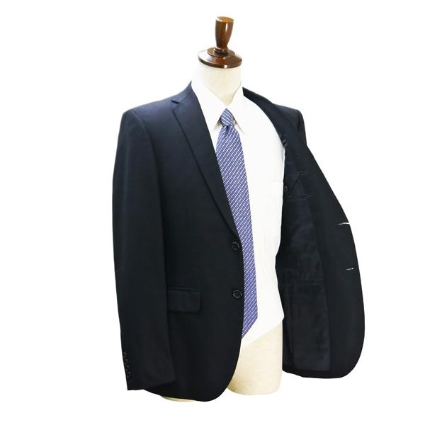 ISETAN 2つボタン シングルスーツ Y8 XL ダークネイビー シャドーストライプ ノータック 細身 春秋冬 88611-912326 6NF107 | ブランド登録なし | 01