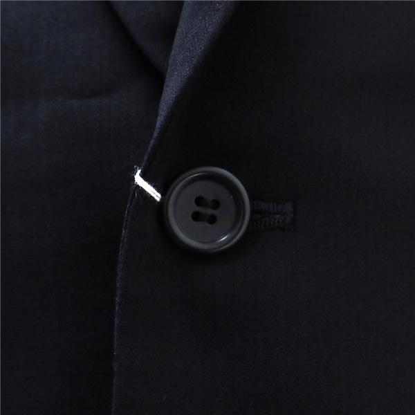ISETAN 2つボタン シングルスーツ Y8 XL ダークネイビー シャドーストライプ ノータック 細身 春秋冬 88611-912326 6NF107 | ブランド登録なし | 02