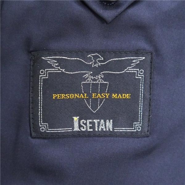 ISETAN 2つボタン シングルスーツ Y8 XL ダークネイビー シャドーストライプ ノータック 細身 春秋冬 88611-912326 6NF107 | ブランド登録なし | 04