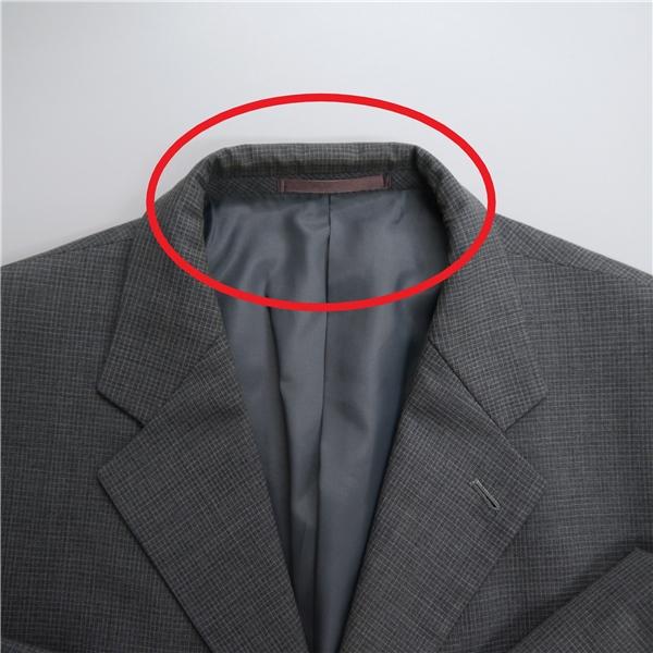 CARVINIA LOZZA 2パンツ 3つボタン シングルスーツ 袖口4つボタン AB6 L グレー チェック ツータック 春秋 合物 28412 6NF128 | ブランド登録なし | 04