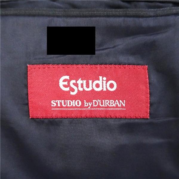 Estudio ダーバン 2パンツ 2つボタン シングルスーツ BB6 L ダークネイビー ストライプ ワンタック 春夏 80114441-39-54 6NF136 | D'URBAN | 04