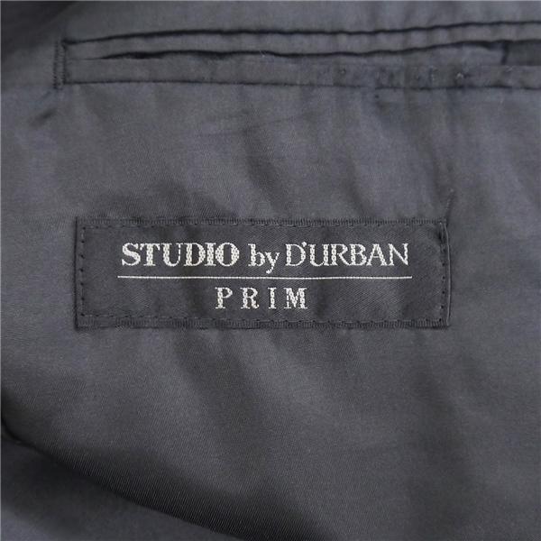 美品 STUDIO by D'URBAN PRIM ダーバン 2つボタン シングルスーツ AB6 L ダークグレー ストライプ 春秋冬 38810088-98 6NF143 | D'URBAN | 04