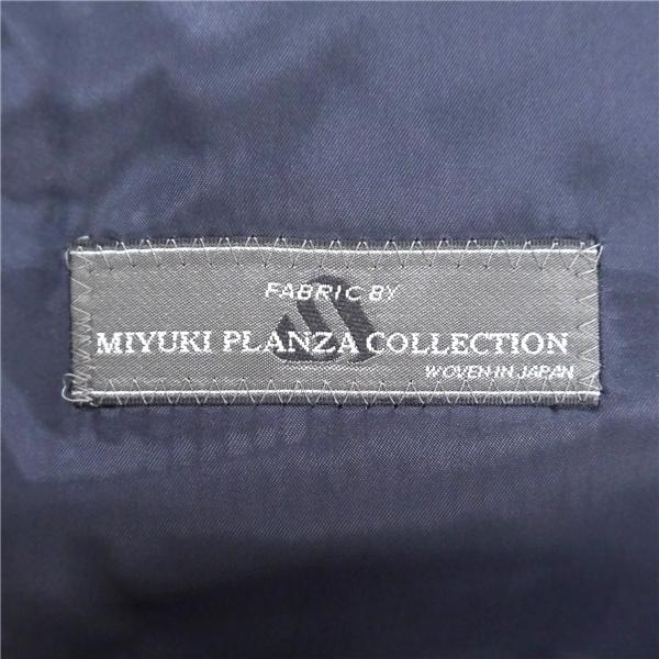 LEOMAC MIYUKI PLANZA 2つボタン シングルスーツ AB5 M ダークネイビー ストライプ ウエストアジャスター 春秋冬 9073RPM 6NF147 | ブランド登録なし | 05