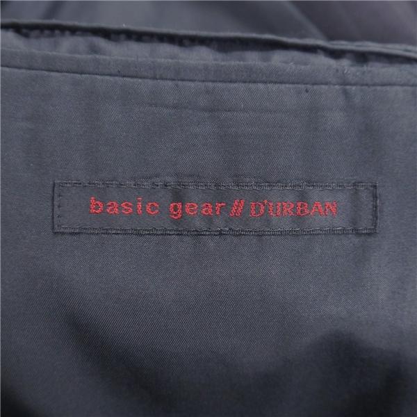 bacic gear//D'URBAN ダーバン 2パンツ 2つボタン シングルスーツ BB5 L ダークグレー ストライプ ツータック 春秋冬 6NF148 | D'URBAN | 03