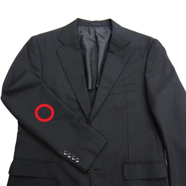 Qualita superare 2パンツ 2つボタン シングルスーツ AB5 M ダークグレー 暗灰色 ストライプ ワンタック 春夏 522B4054 6NF153 | ブランド登録なし | 05