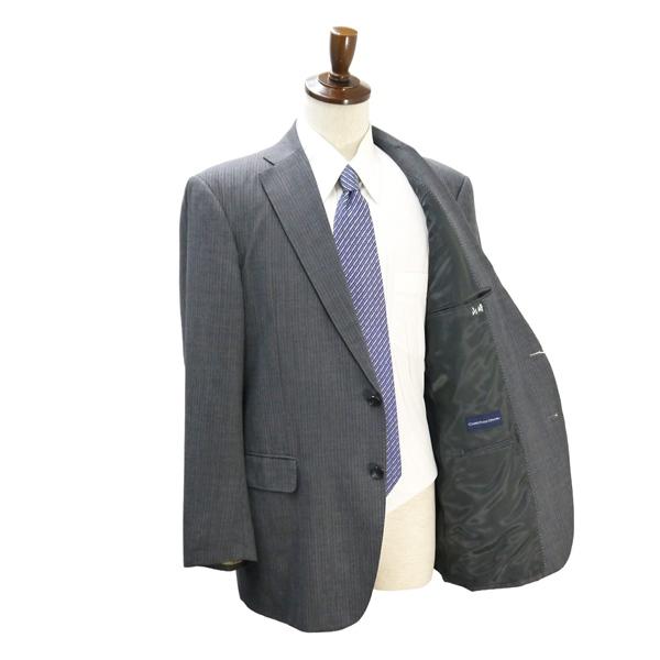 CHRISTIAN ORANI 2つボタン シングルスーツ 袖口3つボタン BE6 XL グレー ストライプ ワンタック ゆったり 春夏 41613 6NF156 | ブランド登録なし | 01