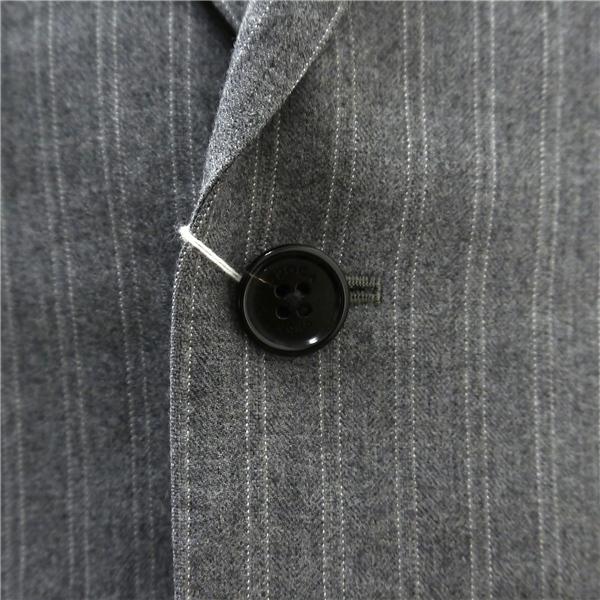 EPOCA UOMO 2つボタン シングルスーツ 袖口4つボタン YA8 XL グレー ストライプ ノータック 細身 秋冬 8VD33-308-07 6NF160 | ブランド登録なし | 02