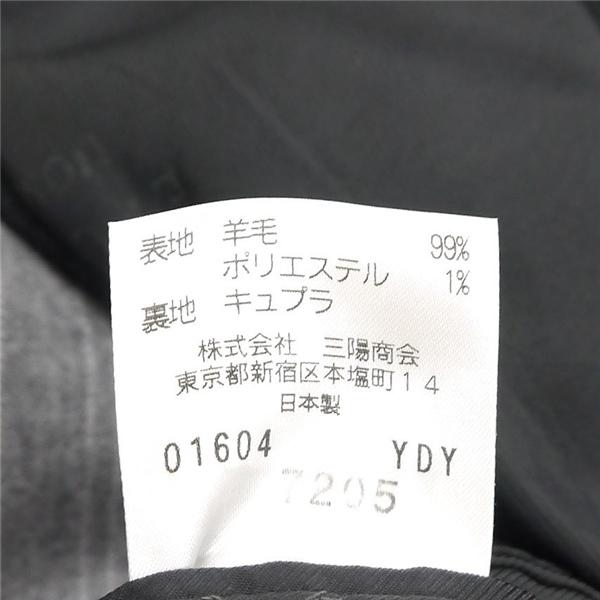 EPOCA UOMO 2つボタン シングルスーツ 袖口4つボタン YA8 XL グレー ストライプ ノータック 細身 秋冬 8VD33-308-07 6NF160 | ブランド登録なし | 03