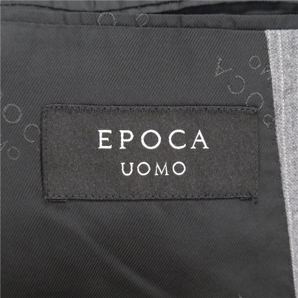 EPOCA UOMO 2つボタン シングルスーツ 袖口4つボタン YA8 XL グレー ストライプ ノータック 細身 秋冬 8VD33-308-07 6NF160 | ブランド登録なし | 04