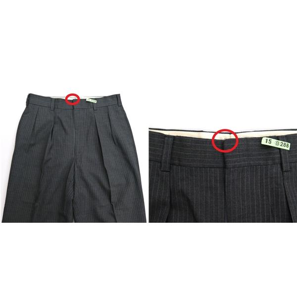 J.PRESS Jプレス 2つボタン シングルスーツ A5 M ダークグレー 暗灰色 ストライプ ツータック 春夏 021-5-SR-OV LM-0503 6NF163 | J.PRESS | 03
