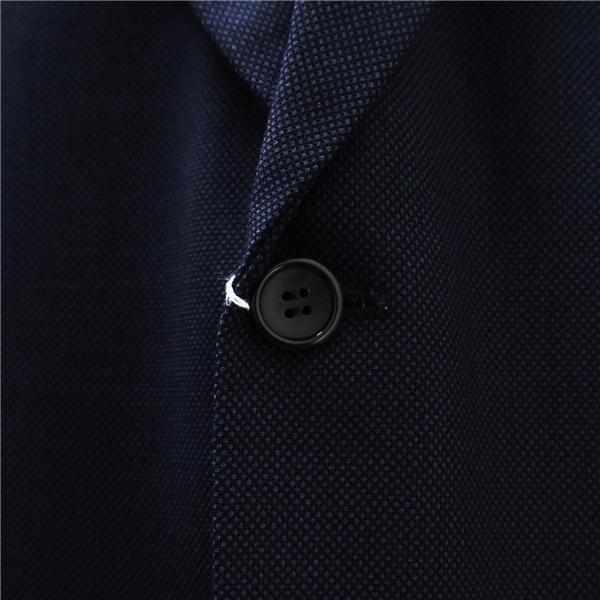 MASUYA マスヤ DORMEUIL 2つボタン シングルスーツ 袖口3つボタン BE4 L ダークネイビー 濃紺色 ワンタック 春秋冬 6NF177 | ブランド登録なし | 02