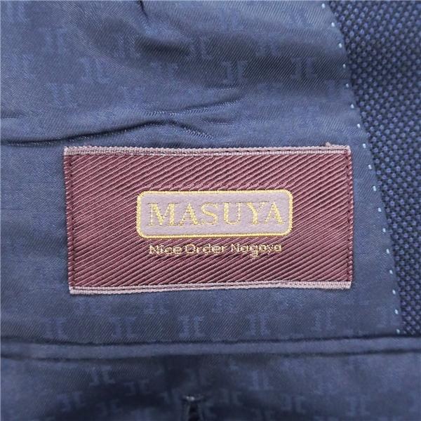 MASUYA マスヤ DORMEUIL 2つボタン シングルスーツ 袖口3つボタン BE4 L ダークネイビー 濃紺色 ワンタック 春秋冬 6NF177 | ブランド登録なし | 03