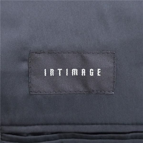 INTIMAGE 2つボタン シングルスーツ 袖口4つボタン AB6 L ダークグレー シャドーストライプ ノータック 春秋冬 512412 6NF185 | ブランド登録なし | 04