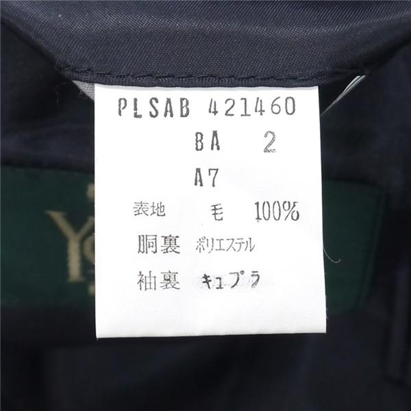 ニューヨーカー 3つボタン シングルスーツ 袖口4つボタン A7 L ダークネイビー ツータック 春秋 合物 PLSAB 421460 6NF188 | NEWYORKER | 03