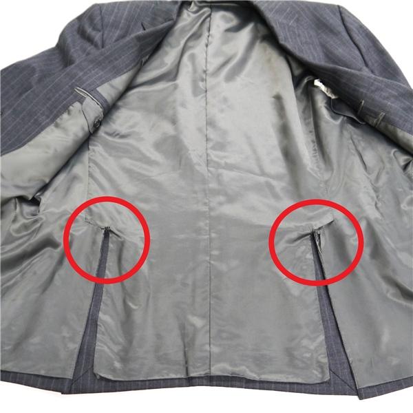 REGAL 2パンツ 2つボタン シングルスーツ 袖口4つボタン AB6 L ダークグレー 暗灰色 ストライプ ツータック 春秋冬 RG003 6NG010 | REGAL | 03