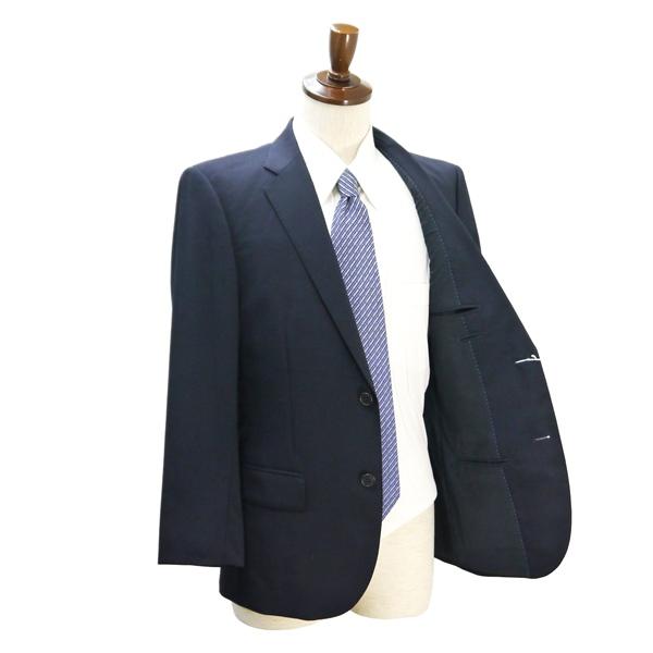 美品 UNIQLO ユニクロ PREMIUM WOOL 2つボタン シングルスーツ AB5 M ダークネイビー 濃紺色 ノータック 春夏 311-404357 6NG020 | ブランド登録なし | 01