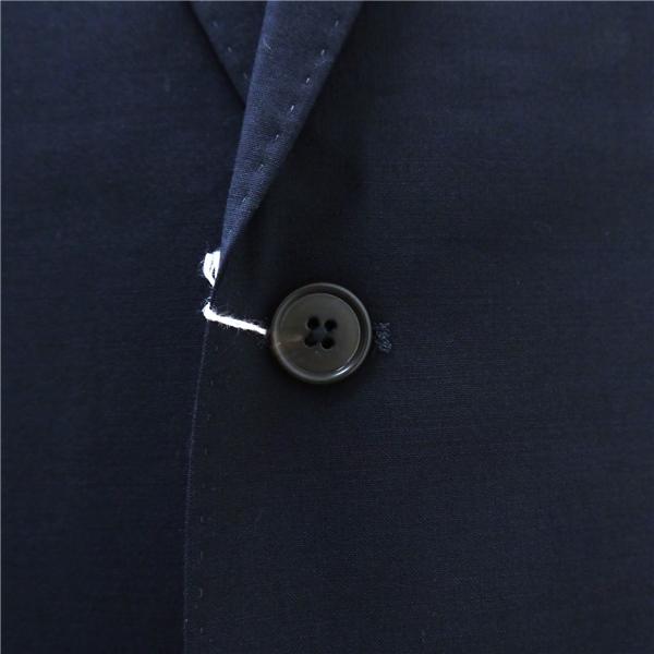美品 UNIQLO ユニクロ PREMIUM WOOL 2つボタン シングルスーツ AB5 M ダークネイビー 濃紺色 ノータック 春夏 311-404357 6NG020 | ブランド登録なし | 02