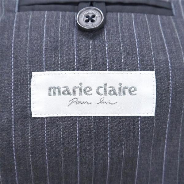 marie claire SUPER MICRO TWIST 2パンツ 3つボタン シングルスーツ AB6 L ダークグレー ストライプ 春夏 367108-023-1135 6NG023 | ブランド登録なし | 04
