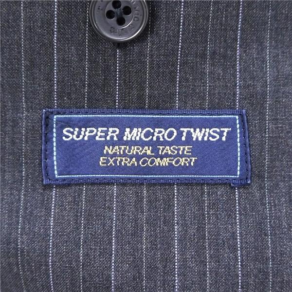 marie claire SUPER MICRO TWIST 2パンツ 3つボタン シングルスーツ AB6 L ダークグレー ストライプ 春夏 367108-023-1135 6NG023 | ブランド登録なし | 05