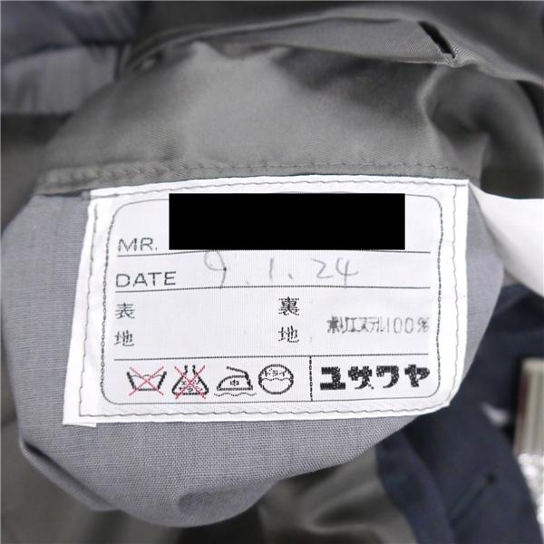 Yuzawaya 3ピース 2つボタン シングルスーツ 袖口3つボタン AB6 L 青みがかったグレー チェック ワンタック 春秋冬 6NG027 | ブランド登録なし | 03