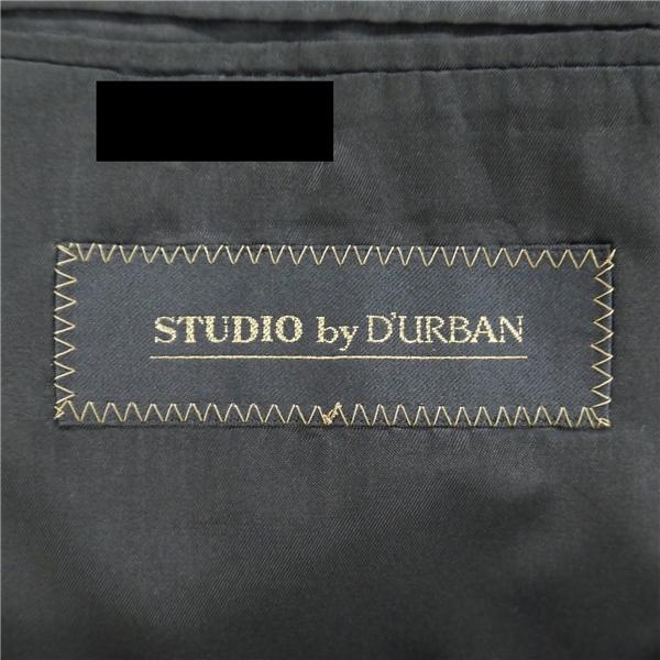 STUDIO by D'URBAN ダーバン 2つボタン シングルスーツ BB7 XL ダークグレー ストライプ ツータック 春秋冬 37210407-99-008 6NG039 | D'URBAN | 04