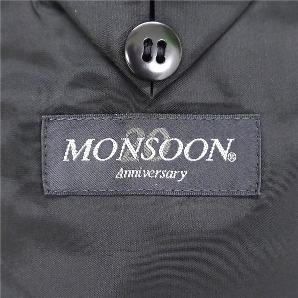 美品 ダーバン MONSOON 2つボタン シングルスーツ BB4 M 青みがかったグレー ストライプ ワンタック 春夏 8007270106-37-000 6NG054 | D'URBAN | 05