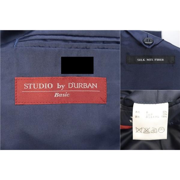 STUDIO by D'URBAN ダーバン SILK MIX FIBER 2つボタン シングルスーツ AB4 M ダークネイビー 春秋冬 3926400203-38 6NG058 | D'URBAN | 03