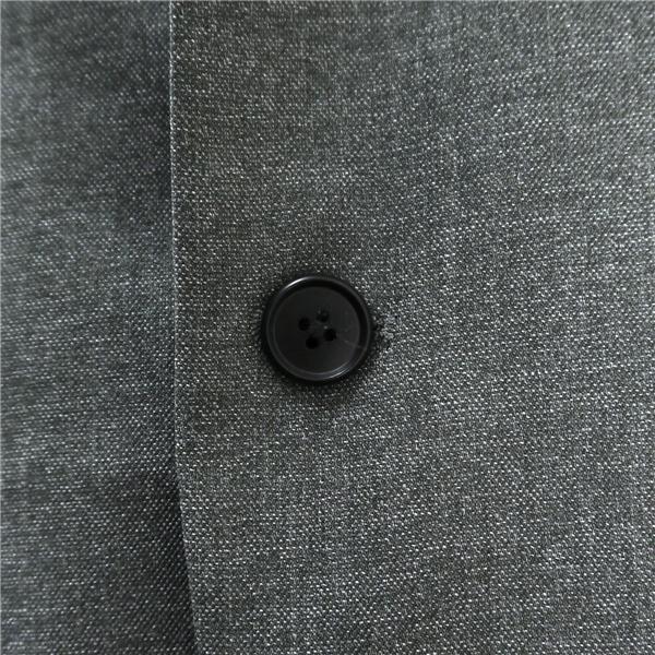 美品 UNIQLO ユニクロ 2つボタン シングルスーツ 袖口3つボタン BB8 XL グレー 灰色 ノータック 春夏 311-189569 6NG072 | ブランド登録なし | 02