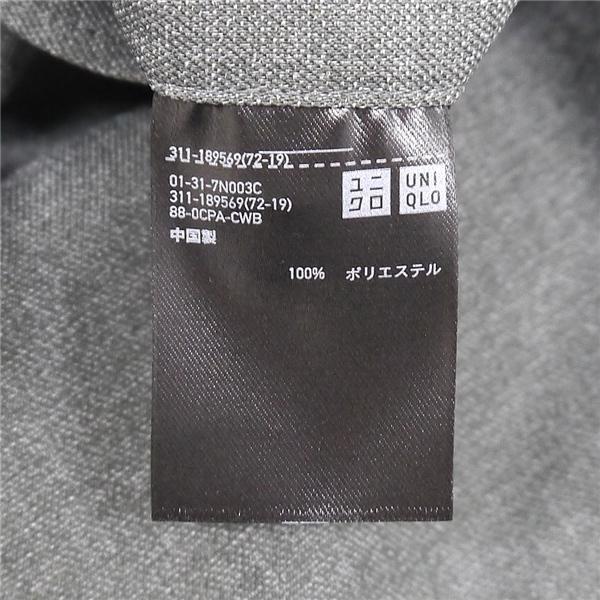 美品 UNIQLO ユニクロ 2つボタン シングルスーツ 袖口3つボタン BB8 XL グレー 灰色 ノータック 春夏 311-189569 6NG072 | ブランド登録なし | 04