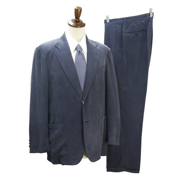 LANVIN ランバン 2パンツ 2つボタン シングルスーツ 袖口3つボタン A8 XL グレー系 灰色系 ワンタック 春夏 568-558 6NG098 | ブランド登録なし