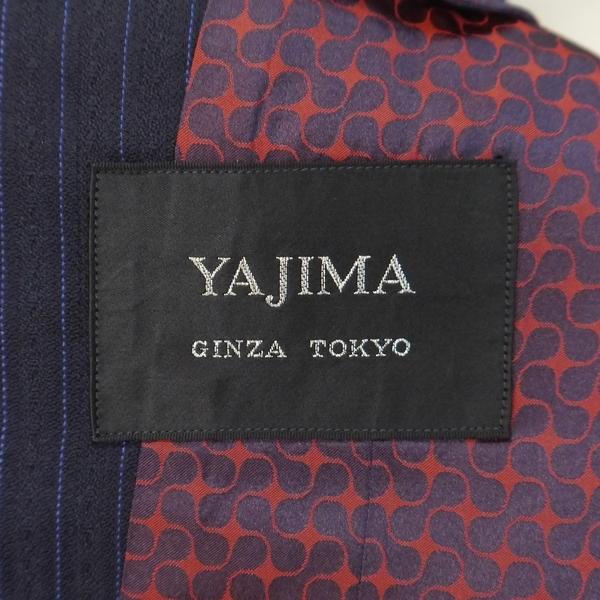 YAJIMA GINZA TOKYO 2つボタン シングルスーツ 袖口3つボタン AB3 S ダークネイビー ストライプ ワンタック 春秋冬 6NH018 | ブランド登録なし | 03