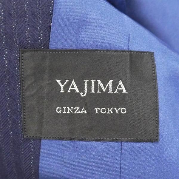 YAJIMA GINZA TOKYO 2つボタンシングル スーツ A3 S ダークネイビー 濃紺色 ストライプ ワンタック 春秋冬対応 開き見せ 6NH029 | ブランド登録なし | 03