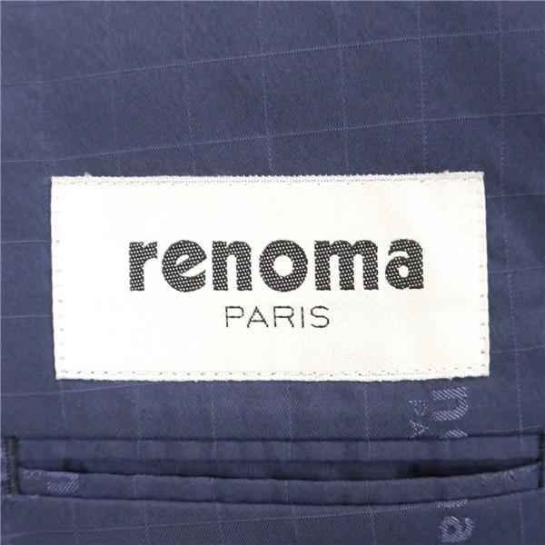 renoma 3ピース 2つボタンシングル スーツ 袖口3つボタン AB3 S ダークネイビー 無地 ノータック 春秋冬対応 開き見せ 6NH030 | ブランド登録なし | 03